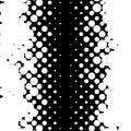 Halftone random circles, random dots illustration. Specks, stipple, speckles, stippling background and pattern. Pointillist,