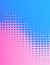 Halftone retro background. Pink blue halftone gradient. Royalty Free Stock Photo
