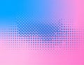 Halftone retro background. Pink blue halftone gradient. Royalty Free Stock Photo