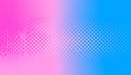 Halftone retro background. Pink blue halftone gradient. Royalty Free Stock Photo