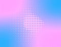 Halftone retro background. Pink blue halftone gradient. Royalty Free Stock Photo