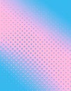 Halftone retro background. Pink blue halftone gradient. Royalty Free Stock Photo