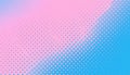 Halftone retro background. Pink blue halftone gradient. Royalty Free Stock Photo