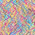 Halftone Retro Colorful Spectrum Spiral Spinning Pixel Style Background Pattern Texture