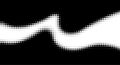 Halftone rhythm white wave. Vector illustration. Halftone square dots pattern.