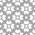 Halftone round black seamless background polygon chain cross square