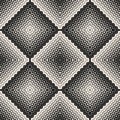 Halftone seamless pattern. Diagonal zigzag lines in square form Royalty Free Stock Photo