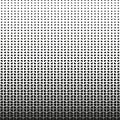 Halftone seamless pattern. Repeated geometric gradient. Black geometry pattern on white background. Repeating gradation design for Royalty Free Stock Photo