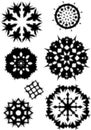 Halftone snowflakes