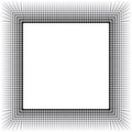 Halftone square border frame. Modern abstract backdrop. Royalty Free Stock Photo