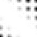 halftone stars fade pattern. black and white background