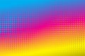 halftone style abstract cmyk color background design Royalty Free Stock Photo