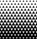 Halftone Triangular Pattern Vector. Abstract Black And White Triangle Geometric