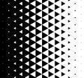 Halftone Triangular Pattern Vector. Abstract Monochrome Geometric Triangle Pattern Design Background