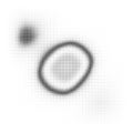 Halftone vector circle frame horizontal background. Black circular border using halftone dots texture. Royalty Free Stock Photo