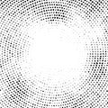 Halftone vector elemens.Halftone effect. Background concept. Vignette texture. Distorted square dots isolated on the white backgr