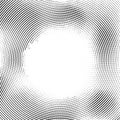 Halftone vector lines. Halftone effect. Background concept. Vignette texture. Circle lines isolated on the white background. Royalty Free Stock Photo