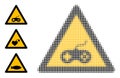 Halftone Dot Vector Videogames Warning Icon