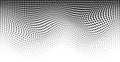 Halftone wave pattern. Horizontal background using halftone wavy dots texture. Vector illustration