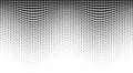 Halftone wave pattern. Horizontal background using halftone wavy dots texture. Vector illustration Royalty Free Stock Photo