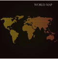 Halftone World Map