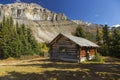 Old Log Cabin in Canadian Rocky Mountains Royalty Free Stock Photo