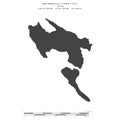 Halib Island. Eritrea. Shape on white. Bilevel