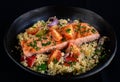 Halibut with couscous