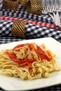 Halibut fettuccine