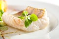 Halibut Steak and Vegetables Royalty Free Stock Photo