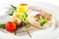 Halibut Steak and Vegetables Royalty Free Stock Photo