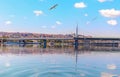 Halic Metro Bridge, beautiful sea view, Istanbul Royalty Free Stock Photo