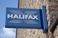 The Halifax bank sign on a bank wall in the UK