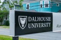Dalhousie University sign Royalty Free Stock Photo