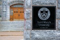 Saint Mary`s University Sign Royalty Free Stock Photo
