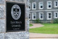 Saint Mary`s University Sign Royalty Free Stock Photo