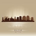 Halifax Canada skyline city silhouette