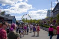 Halifax Fair Tourist Attraction Ferris wheel and loads of Tourism People busy crowded summer Location