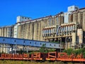 Halifax grain elevator - silos and pipes Royalty Free Stock Photo