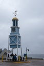 Halifax Harbour is a large natural harbour on the Atlantic coast of Nova Scotia, Canada. Taken in Canada, Halifax,10.2022 Royalty Free Stock Photo