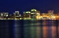 Halifax Nova Scotia at night in July