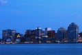 Halifax, Nova Scotia skyline at night Royalty Free Stock Photo