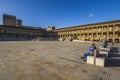 The Halifax Piece Hall is the sole survivor of the great 18th century northern cloth halls Royalty Free Stock Photo