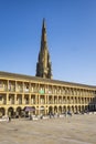 The Halifax Piece Hall is the sole survivor of the great 18th century northern cloth halls Royalty Free Stock Photo