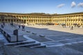 The Halifax Piece Hall is the sole survivor of the great 18th century northern cloth halls Royalty Free Stock Photo