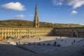 The Halifax Piece Hall is the sole survivor of the great 18th century northern cloth halls Royalty Free Stock Photo