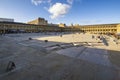 The Halifax Piece Hall is the sole survivor of the great 18th century northern cloth halls Royalty Free Stock Photo