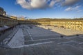 The Halifax Piece Hall is the sole survivor of the great 18th century northern cloth halls Royalty Free Stock Photo