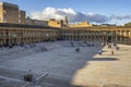 The Halifax Piece Hall is the sole survivor of the great 18th century northern cloth halls Royalty Free Stock Photo