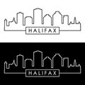 Halifax skyline. Linear style.